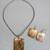 VINTAGE MOTHER OF PEARL NECKLACE WITH EARRINGS SET 3 thumbnail