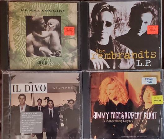Jimmy Page & Robert Plant, Il Divo, Kenny Loggins, The Rembrandts CDs 1