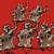 Halloween 13.5' Vtg Lighted 'RIP' Skeletons Tombstones Yard Stakes 2 thumbnail