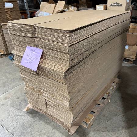Hojas de cartón de 72-1/2" x 15", hojas corrugadas dobles - Cantidad - $180 (Xenia)63470296117251123