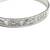 Vintage Sterling Silver Bangle Bracelet Mayan Idol Pattern 2 thumbnail