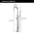 Free Standing Floor Mount Bathroom Tub Faucet w/ Hand Shower, Chrome 4 thumbnail