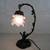 Cherub Angel Ornate Cast Iron Bronze Tone Desk Table Top Lamp 1 thumbnail