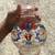 Beautiful Cabana 9” Hand Painted Glass Carafe Island of Murano m 3 thumbnail