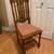 Antique solid oak chair made in Belgium 1 thumbnail