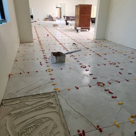 Tile installation 1