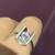 18K White Gold Ring (Size 7) with Natural Diamonds and Pink Sapphire 20 thumbnail