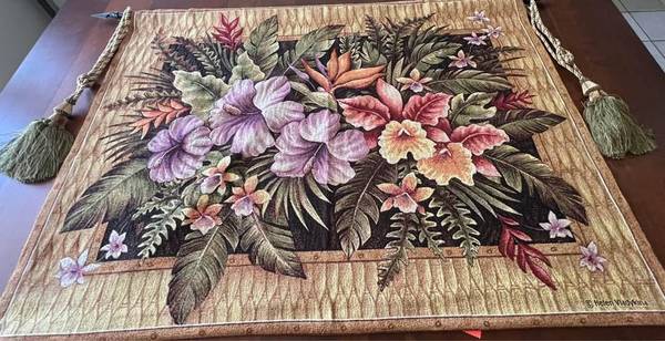 Wall Tapestry Tropical Flowers Wall Tapestry 1