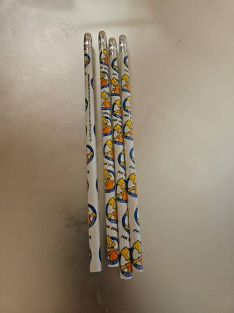 (4) 1990 Bart Simpson Pencils New 1