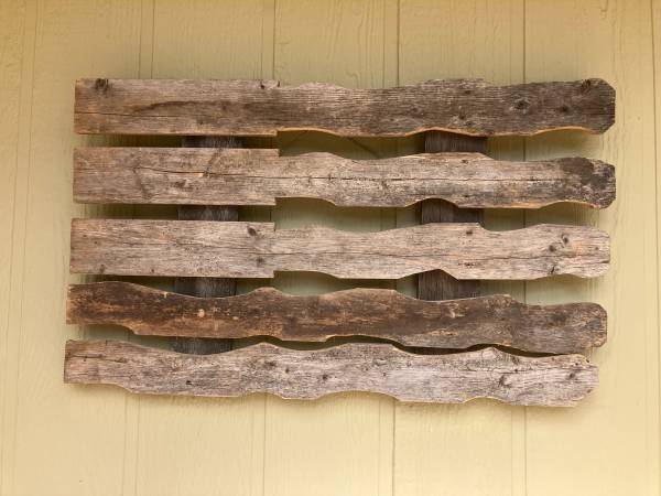 Vintage upcycle American Yard Flag garden Art 1