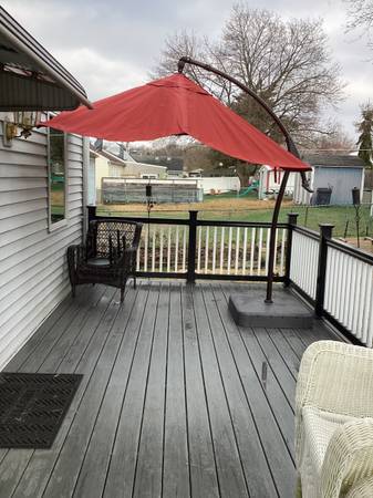 hampton patio umbrella Replacement Canopy for Bay 6.5' x 10' Installs in minutes. Treasure Garden Octagonal 9 ft