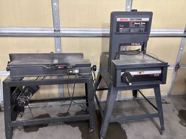 Sears 6" Jointer and Sears 12" Band Saw 1