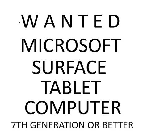 Looking to purchase a Microsoft Surface tablet computer 7th or above 1