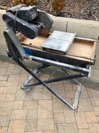 Tile Saw  10" wet blade 1