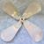 Antique Brass 4 Blade 12" Fan Blade With 3/8" Hole 2 thumbnail
