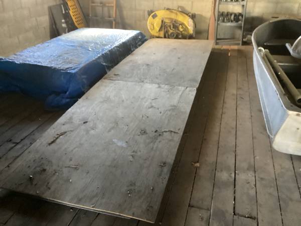 RAMP…4 X 16 …PLYWOOD ON TOP OF A FIBERGLASS RAMP 1