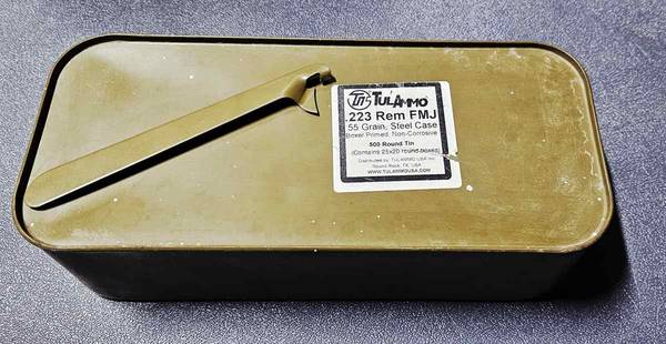 223 Remington 55 Grain Military Sealed Tin of 500 1