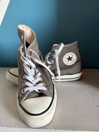 Converse All Star High Tops – Size 7 (Unisex) – Classic Grey 1