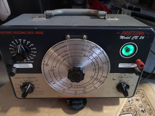 PRECISION MODEL CB26 CAPASITOR , RESISTOR TESTER 1