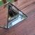 Vintage Triangle Shaped Clear Glass and Mirror Trinket or Jewelry Box 5 thumbnail