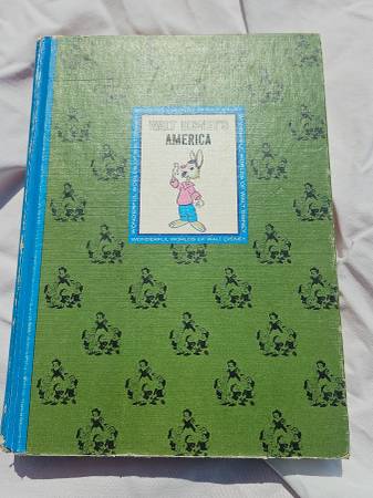 1965 Vintage Walt Disney America Book Hardcover 1