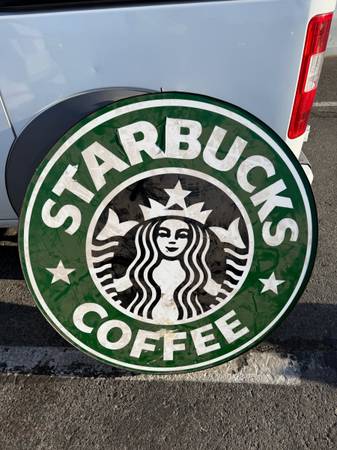 Starbucks industrial commercial storefront sign advertising 1