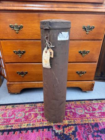 Vintage Document Holder with Leather Handle 1