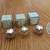 4 perfume bottles, 1/8 oz.  3-Avon & 1-unmarked die as listed 2 thumbnail