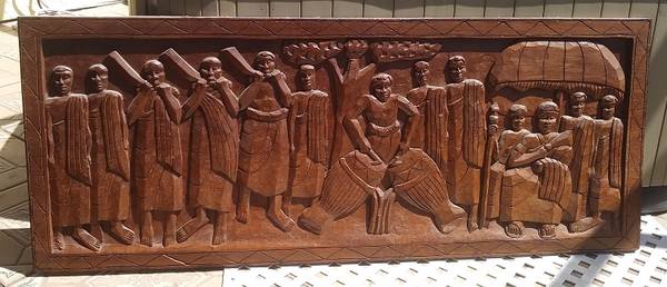 Beautiful Carved African Wall Art 1