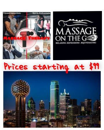 Mobile Massage On The Go/ Prices Starting @$99 1