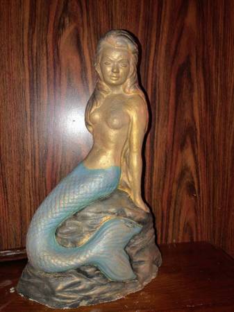 Retro Mermaid Door Stop Statue 1