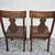 Set of 2 Solid Teak Chairs Queen Anne Style 38'' Height 19'' Seat Heig 10 thumbnail