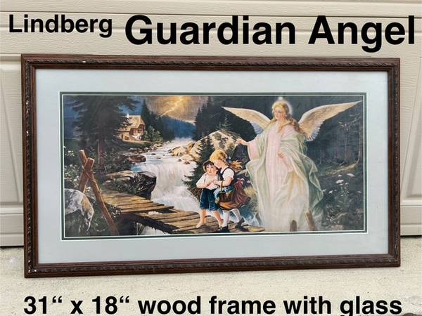 Lindberg picture Guardian Angel & Children Crossing Bridge 1