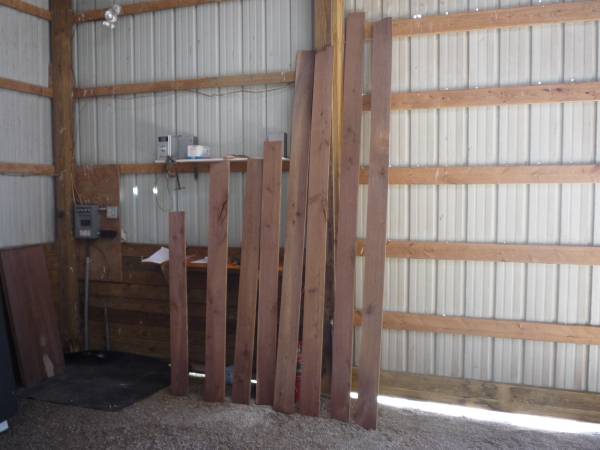 8)5/8 thick surface plained walnut boards 1