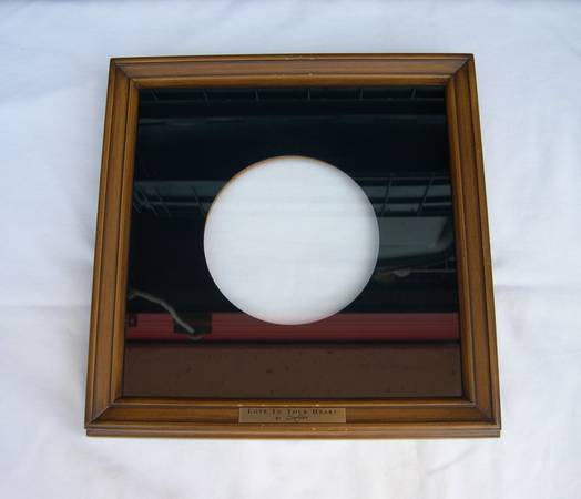 3-Hanging Plate Frames Wood w/Glass Two For Sue Etem Collector Plates 1