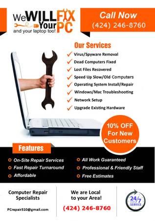 16+ Years Exp- Computer Repair - Service - IT - Help - Networking 1