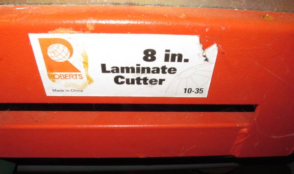 Roberts 8" Laminate Flooring Cutter 1