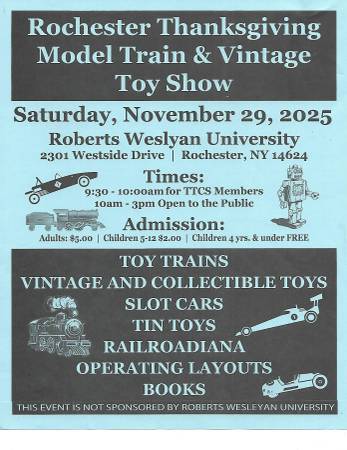 ATTENTION VENDORS VINTAGE TOY AND TRAIN SHOW 1