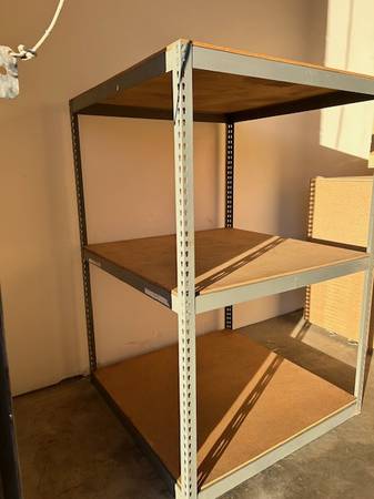Warehouse Quality Steel Boltless Shelving Racks 4 ft W x 4 ft D 3 Tier 1