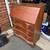 Antique vintage secretary desk wood LOCK and KEY works dresser 3 thumbnail