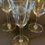 Small Crystal Floral Engraved Wine Glasses ~ Sold Individually 4 thumbnail