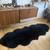 Black 6 X 2 ft sheepskin Rug Throw Black Long Natural Decor 2 thumbnail