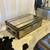 Restoration Hardware Steamer Trunk Coffee Table Metal Leather 50ʺW 16 thumbnail