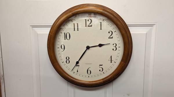 Solid Wood Wall Clock 1