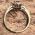 sterling silver w/amethyst & diamond-like stones (size 6?) 2 thumbnail