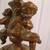 Vintage Hollywood Regency Style Brass Cherub Marble Fluted Glass Lamp 7 thumbnail