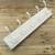 White Wall Mounted Wooden Coat Rack 5 Cast Iron Hooks 1 thumbnail