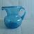 Pitcher ~Vase Small Glass Light Blue Transparent Pitcher Vase Approx. 2 thumbnail