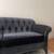 Arhaus blue velvet couch 5 thumbnail