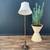 Antique Iron Floor Lamp with Original Shade, c.1930’s 2 thumbnail